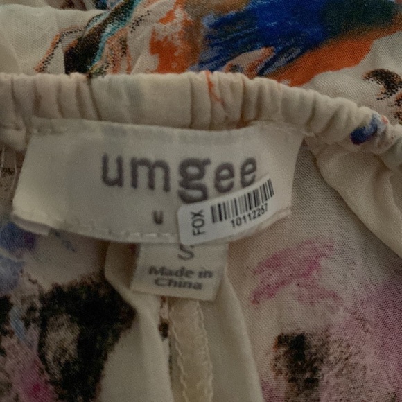 Umgee Off The Shoulder Floral Print With Lace Maxi Dress In Ivory Size Small - Picture 3 of 7